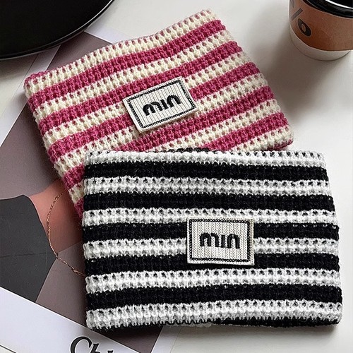  New Winter Sports Knit Headband, Head Protection, Windproof Forehead Cover, Women's Wide Edge Postpartum Head Scarf