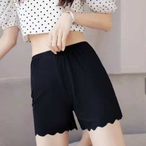 검정색 [골지 아이스 실크]