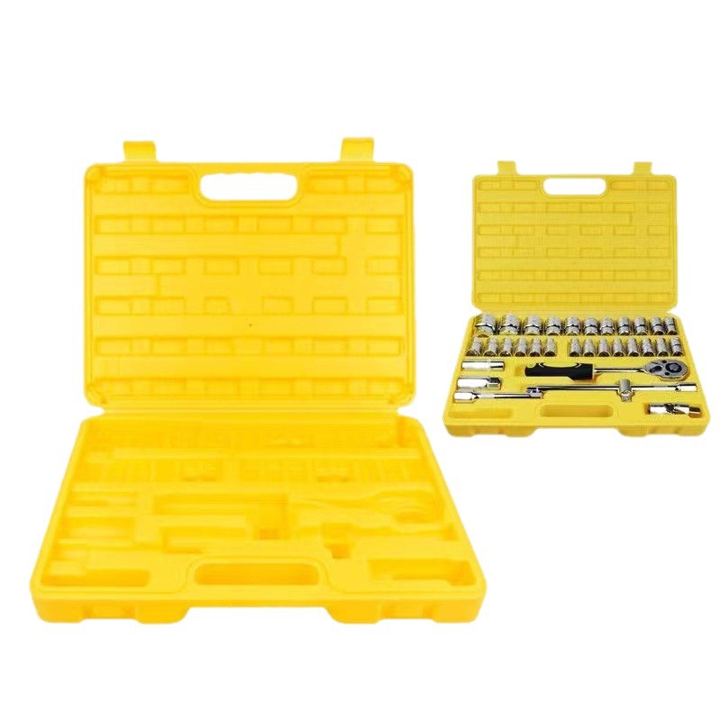 Caja de almacenamiento de manga, caja de herramientas vacía multifuncional, cabeza de manga portátil grande, especial para automóviles domésticos.