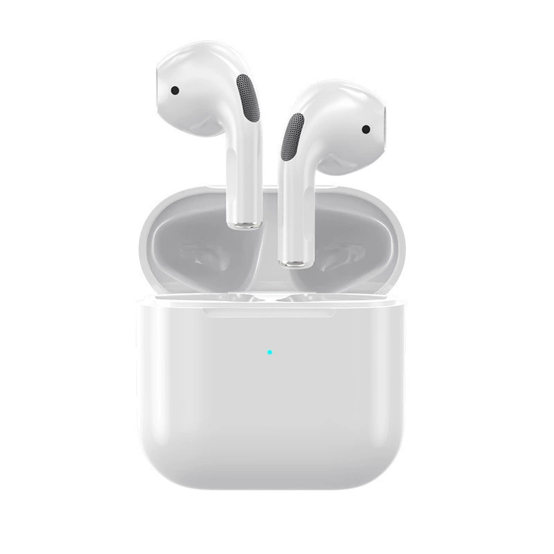 Bluetooth True Wireless Earbuds pro4, Extra-Long Stem, Charging Case, White Gift Box