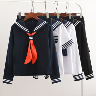 Sailor suit female long short sleeve college style performance school uniform pleated skirt soft girl suit two-piece JK uniform suit