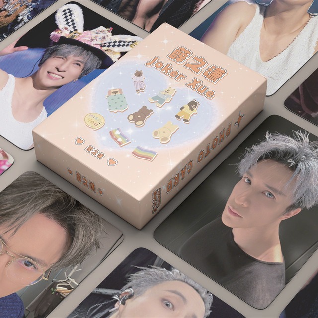 Xue Zhiqian Mini Card Boxed 55 Pieces 57x86mm Celebrity Laser Mini Card Postcard Lomo Card