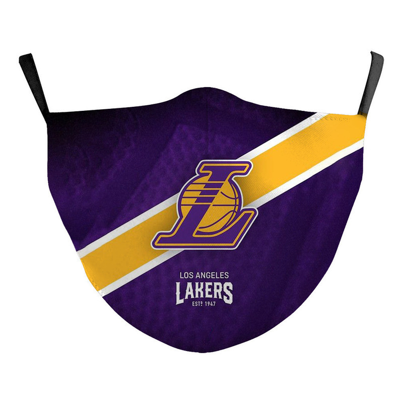 Máscara antipolvo de fútbol de la NFL impresa en 3D Baloncesto de la NBA Lakers Fire Brave Nuggets Impresión Máscara protectora 3D Fija Z