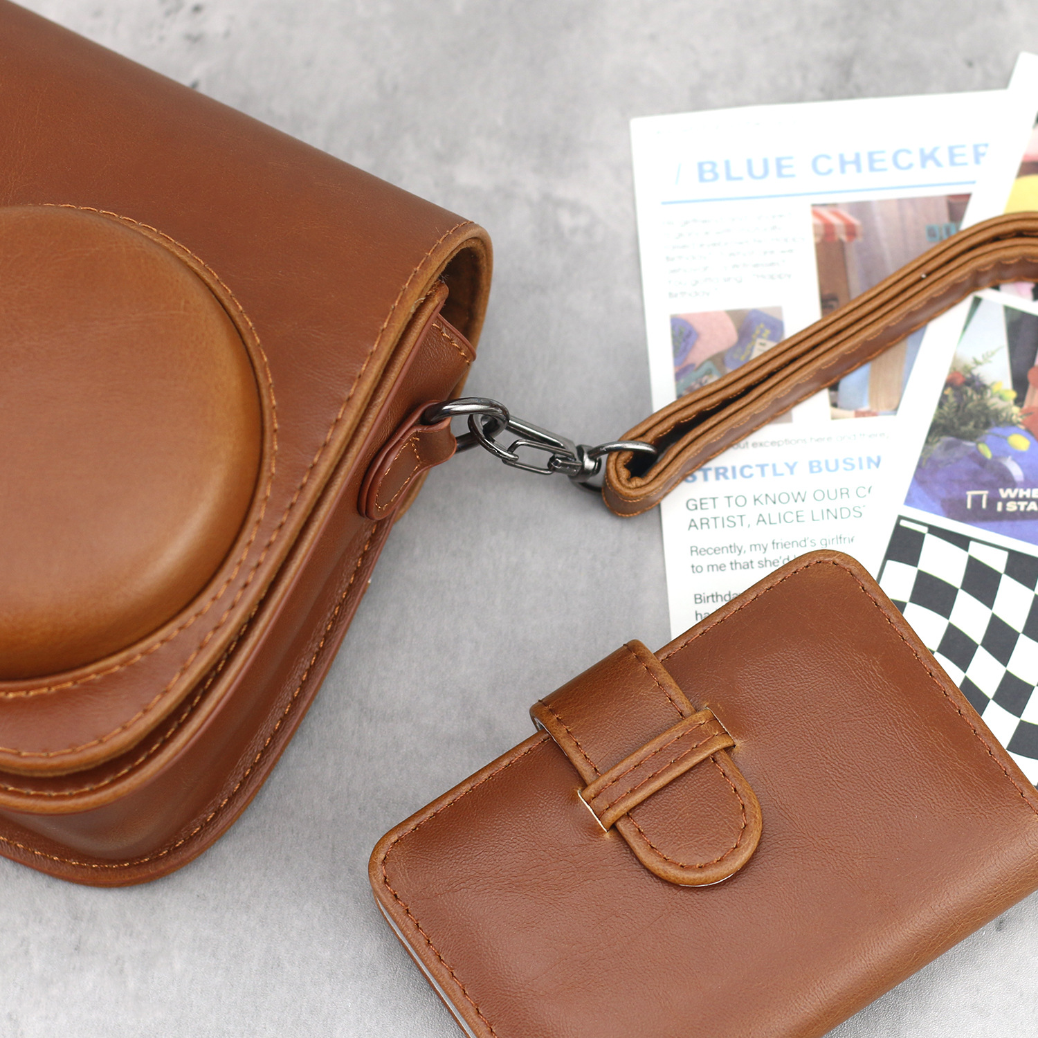 Una pieza de envío Polaroid mini12/11/8/9 Bolsa de cámara pura universal 3 pulgadas 28 en juego de álbum simple