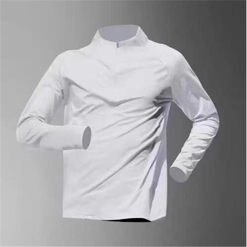 Half Zip Training Top for Men, Long Sleeve Quick-Dry Running Shirt, Sports Track and Field T-Shirt, Running and Fitness Clothing