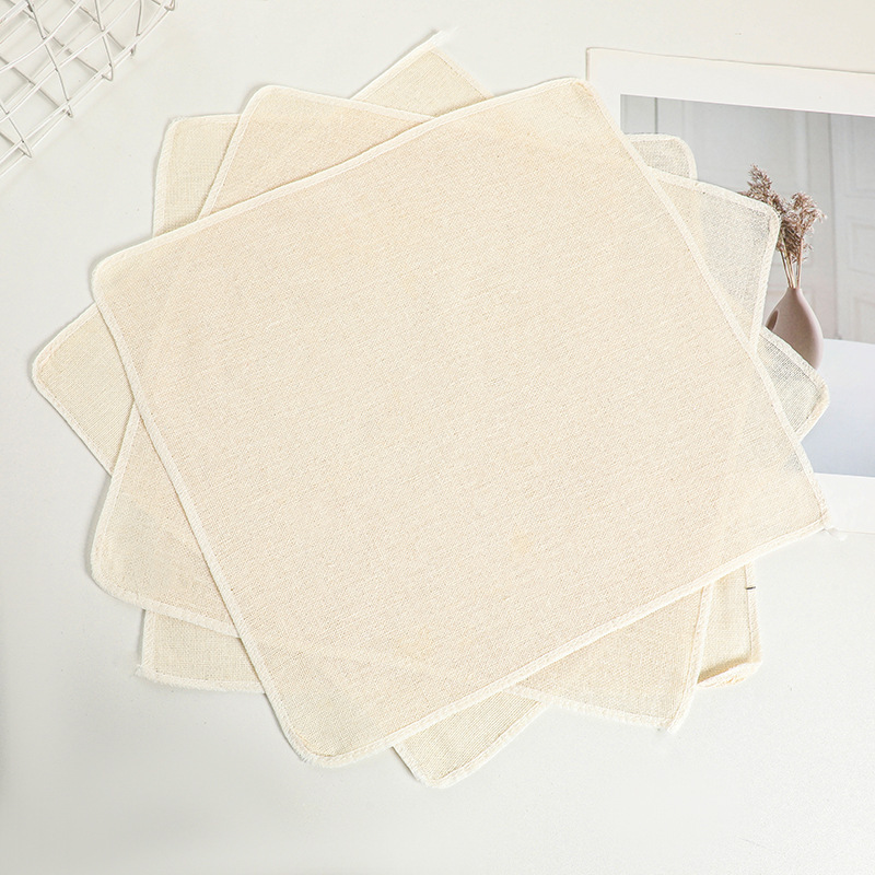 Square Steamer Cloth, Cotton Steamer Mat, Steamer Cover Cloth, Breathable Non-Stick Gauze Steamer Cloth, Edge-Wrapped Steamer Mat, Woven Placemat