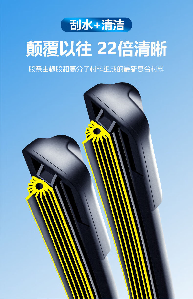 Suitable for Chery Tiggo 3/5/7/8 Wipers, Arrizo Fengyun 2, Qiyun A1/2/E/Qq3/6 Boneless Wipers
