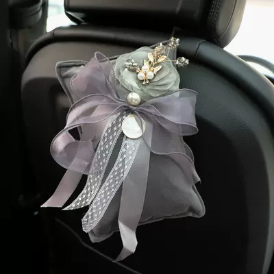 Bamboo Charcoal Bag Car Fragrance Diffuser, Odor Removal, Formaldehyde Removal, Dual-Use for Home and Car, Car Interior Decoration, Automotive Supplies (Aktiv kömürlü qoxu uducular) - lace-shell-gray