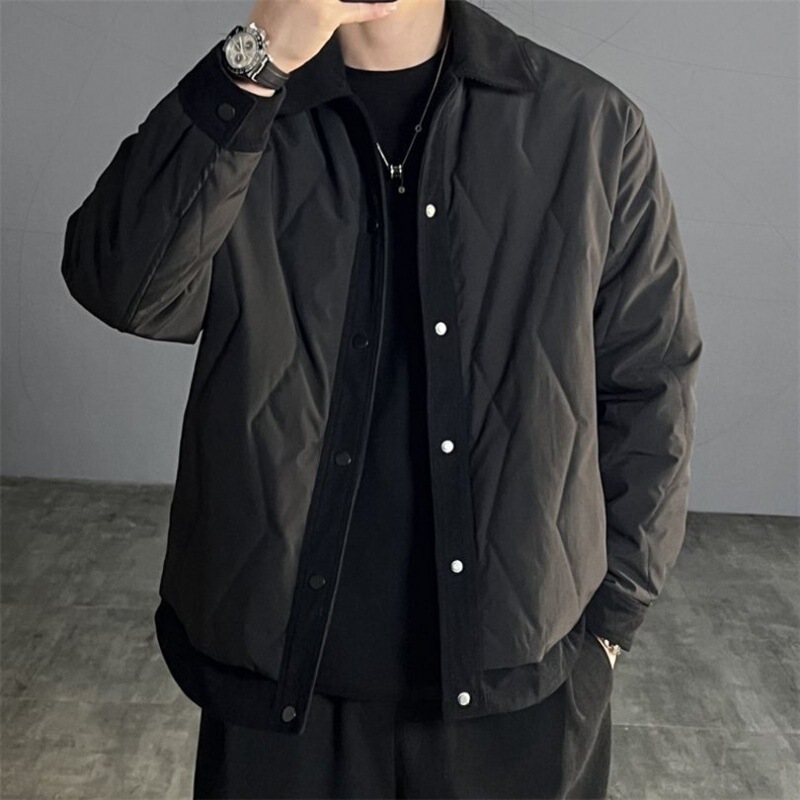 Fashionable Loose-Fitting Trendy Stylish Lapel Padded Warm Jacket Simple Versatile Trendy American-Style Pilot Jacket