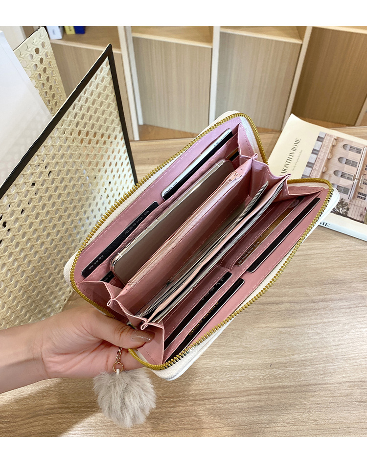 Women's Stripe Pu Leather Zipper Wallets display picture 4