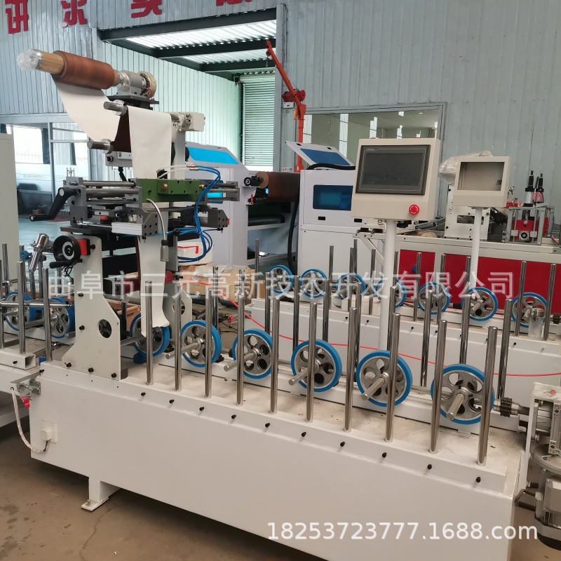 三元全自动铝合金骨骼线pur包覆机 木饰面格栅板贴膜机 厂家现货