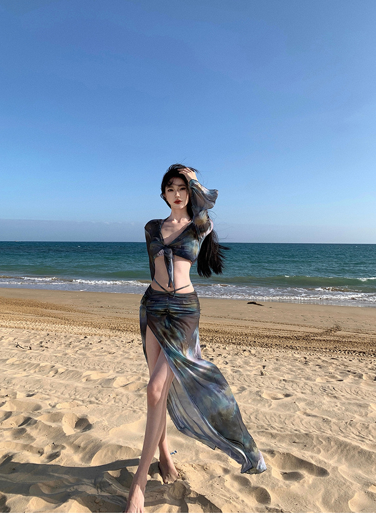 Damen Vierteiliges Bikini Set Slim Fit Für Den Strandurlaub_voghion.com