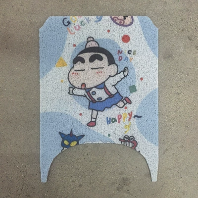 electric scooter PVC wire loop – Electric vehicle foot mat - crayon-shin-chan-no9-m1100m185