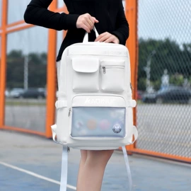 休闲背包;中大学生书包;男士单肩包