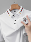 阿里虎 Элитная летняя модная футболка polo, с вышивкой, короткий рукав