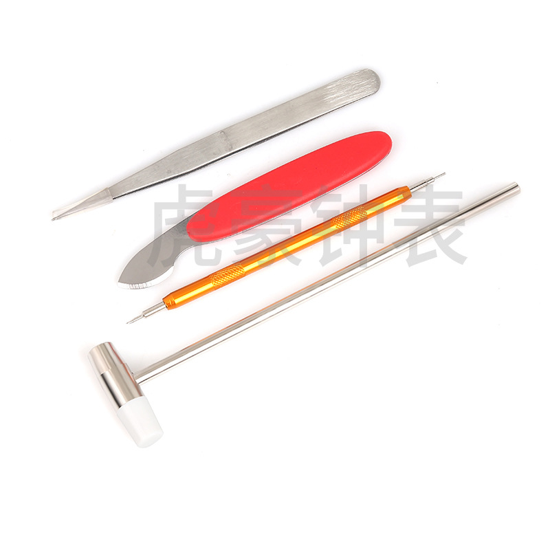 镊子 红撬刀 金色生耳批 锤子