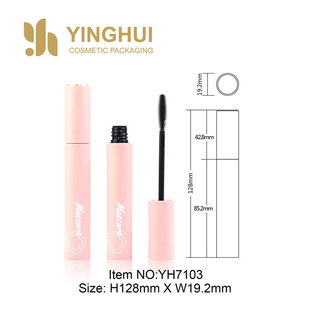 Casual and Elegant Round Eyelash Tube Cap Bottle Injection Powder Ordinary Eyelash Brush Makeup Packaging Material