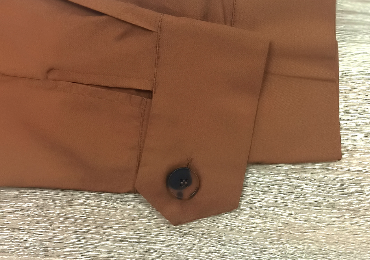 single-breasted lapel cotton shirt coat NSLM29038