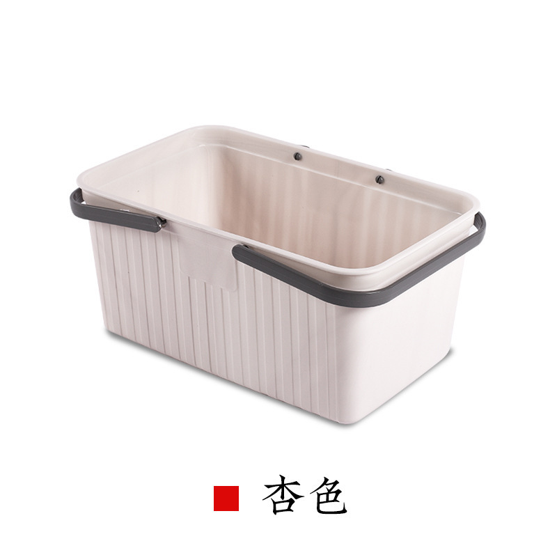 Cesta de baño cuadrada portátil de plástico cesta de almacenamiento de baño cesta de almacenamiento de artículos diversos cesta de lavado cesta de baño