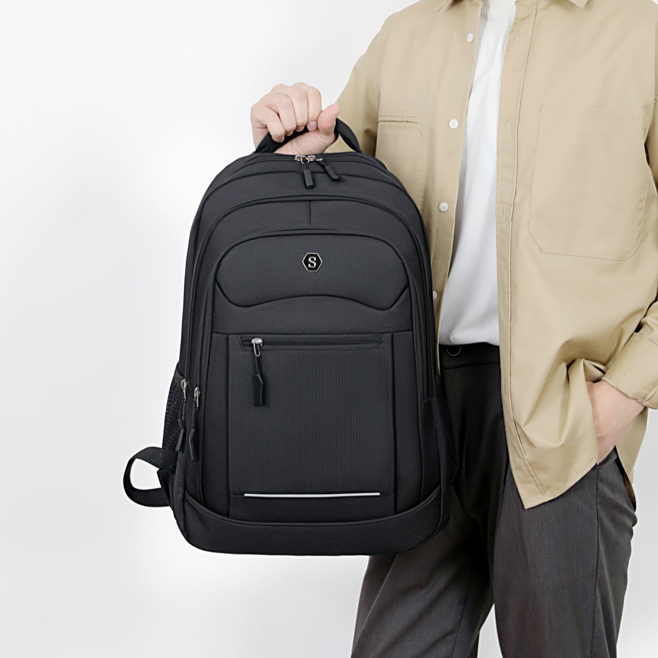Herren Multifunktions Rucksack Für Laptop Wasserabweisend_voghion.com