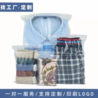 pe透明拉链袋包装袋 磨砂 拉链袋t恤服装包装袋 定制拉链袋