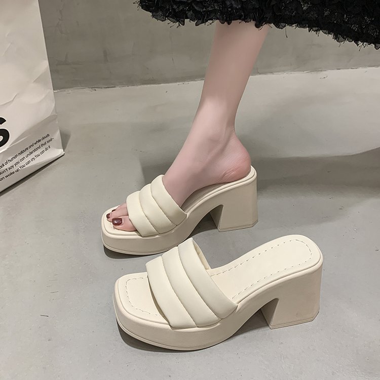 summer women's slippers platform