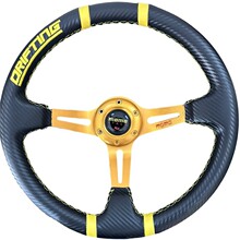 MOMO方向盘PVC + 通用型14寸 碳纹皮改装汽车方向盘