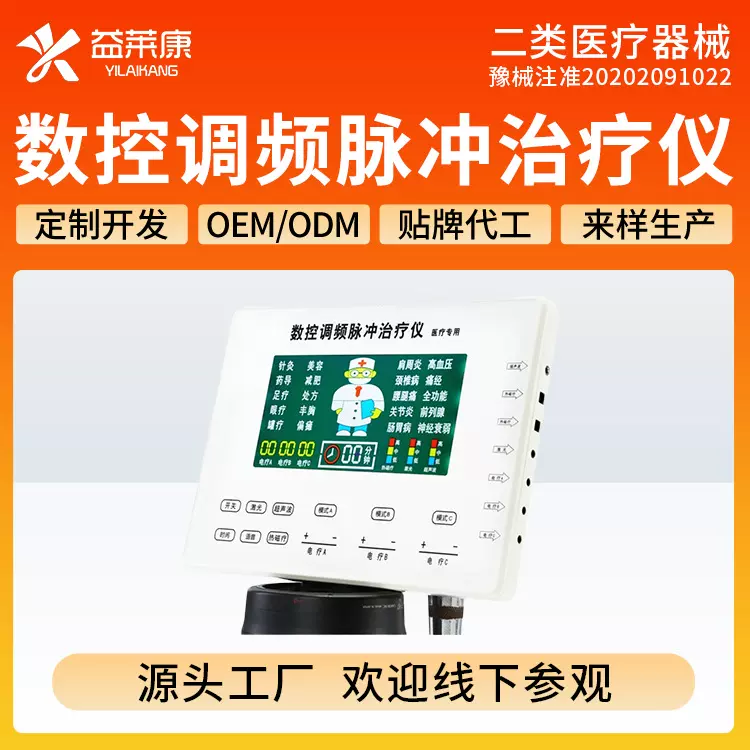 数控调频脉冲治疗仪中频电疗仪理疗仪按摩仪器经络疏
