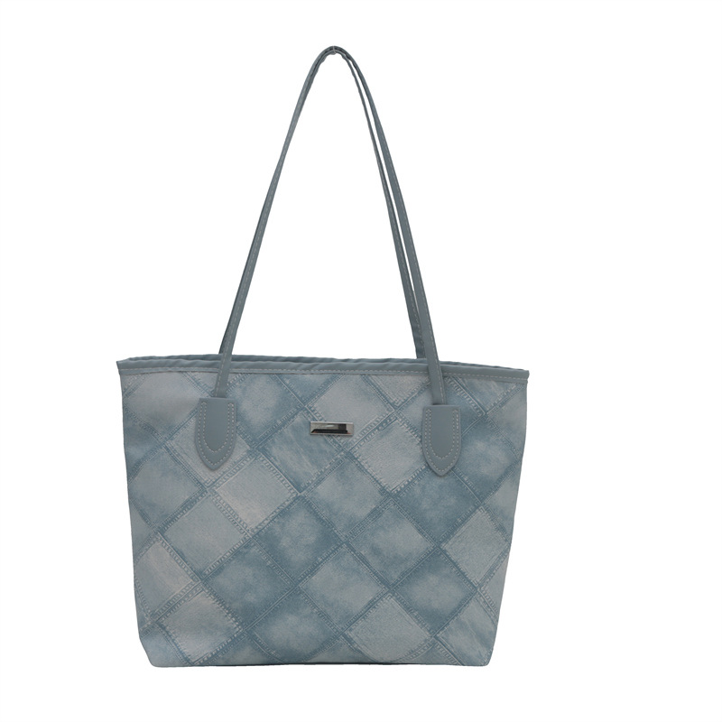 Otoño nuevo bolso de gran capacidad para mujeres 2024 moda moda simple mochila de hombro textura de diamante bolso de viaje