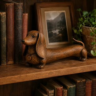 �羳��Ʒ Vintage Dachshund Figurine  Dog �͹��D�cȮС����