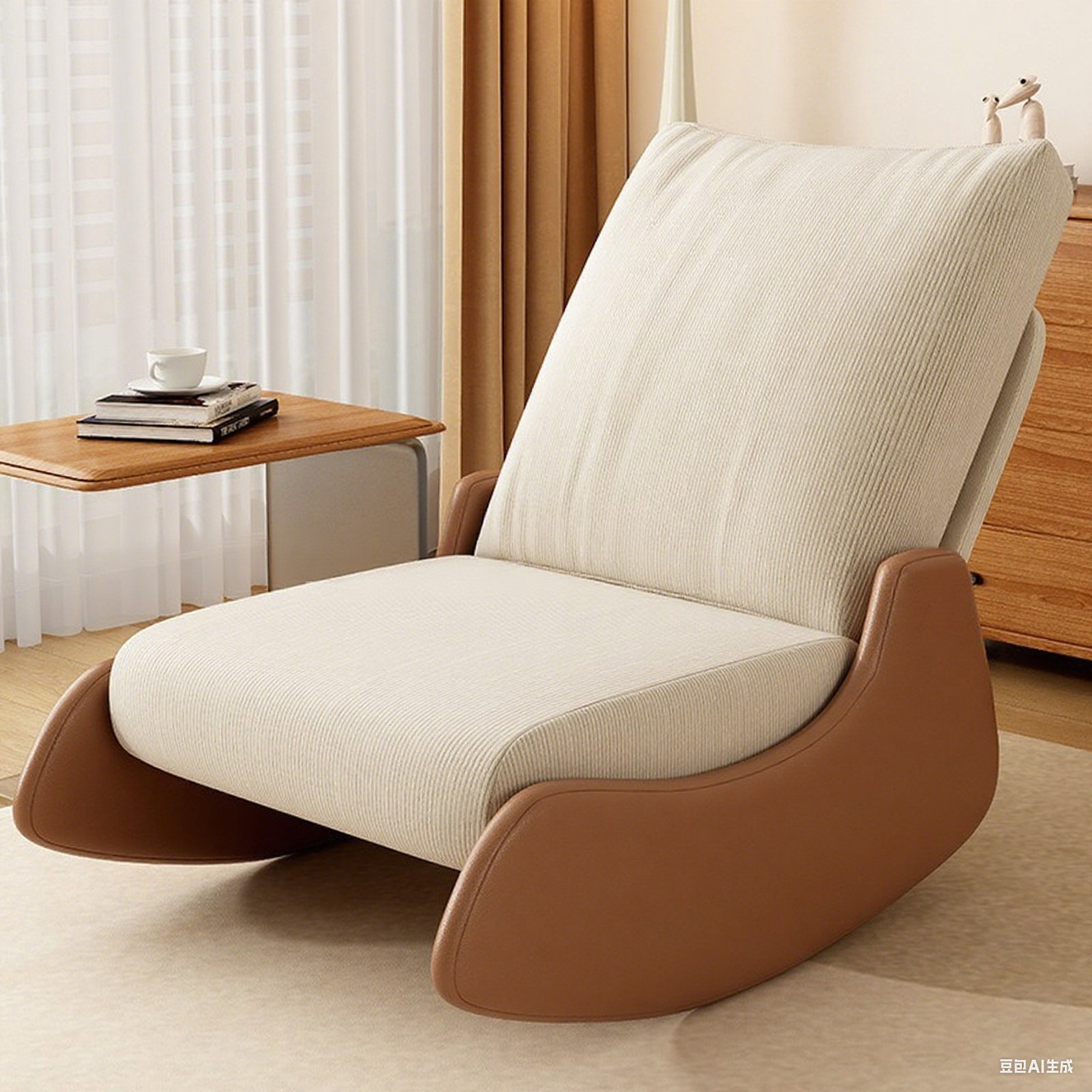 Silla mecedora doméstica reclinada para dormir perezoso sofá balcón silla de relajación sala de estar para almuerzo individual con sillón de pedal
