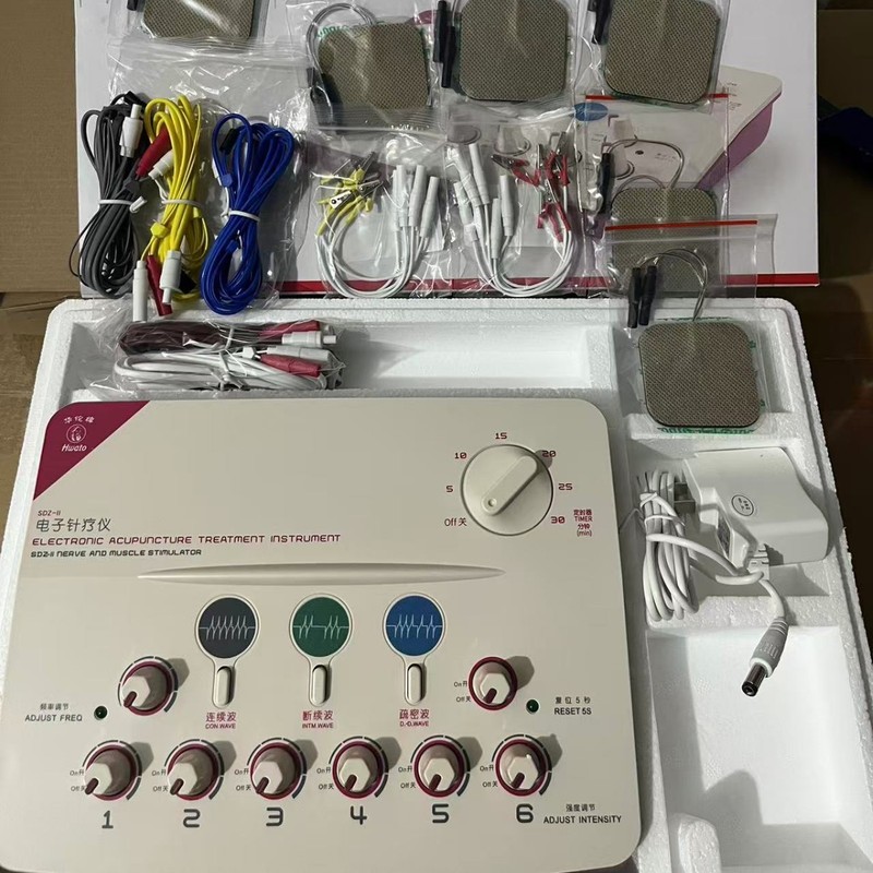 Huatuo ブランド電子鍼治療器レッド 6 ウェイ sdz-II2 タイプ電気鍼治療理学療法電気美容サロン経絡|undefined