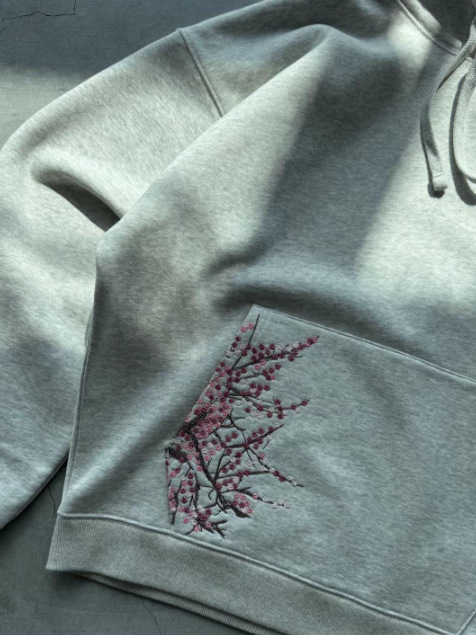 derschutze ヨーロッパとアメリカのレトロな梅の花の刺繍ストレートレッグパンツ、男性と女性用、多用途でパーソナライズされたストリートトレンディジーンズクロスボーダー|undefined