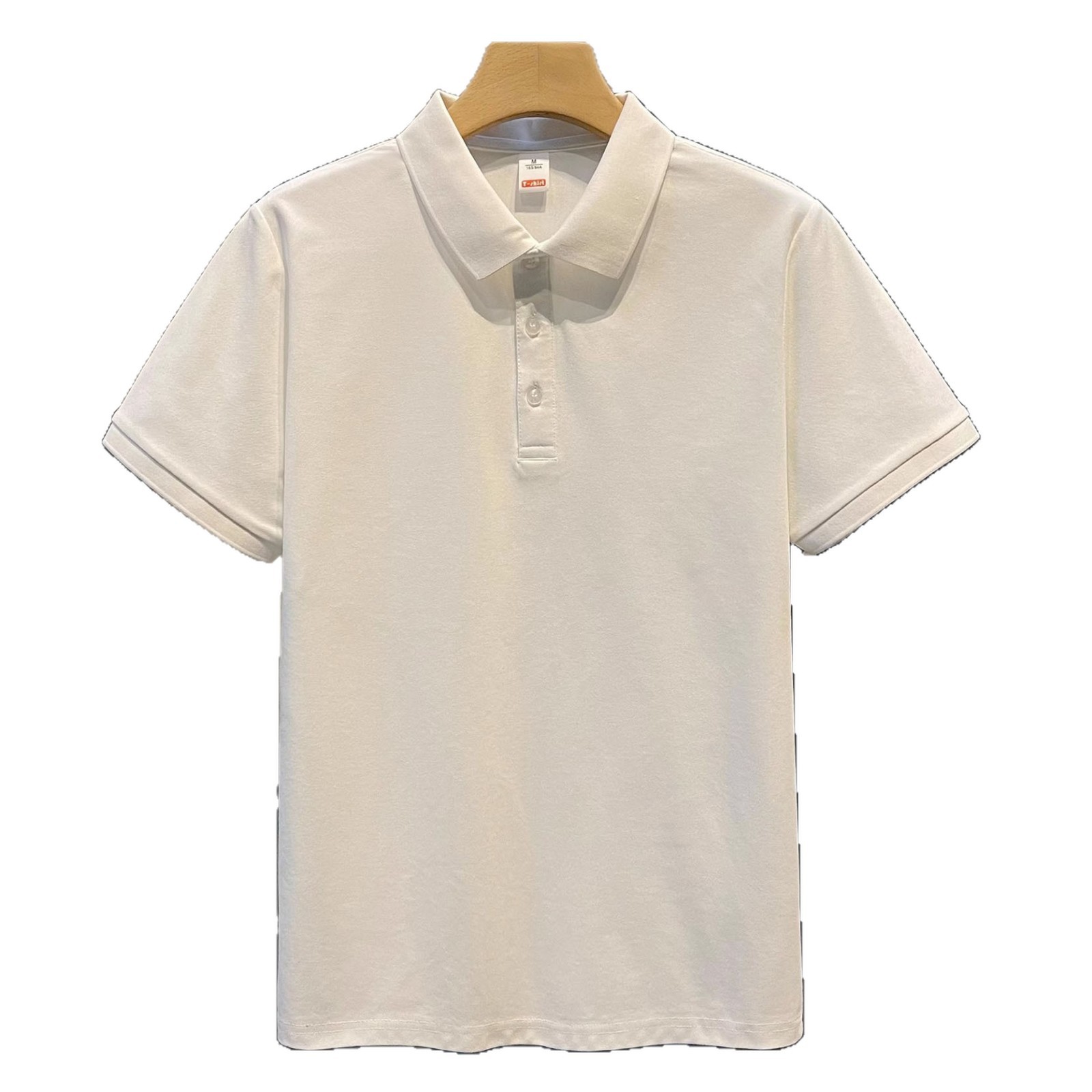 Camisas de algodón de perlas personalizadas LOGO gratis polo con solapa camiseta de manga corta para hombres y mujeres ropa de trabajo de verano fábrica transfronteriza al por mayor