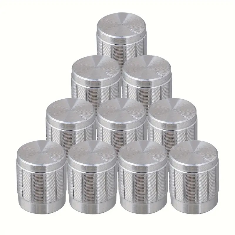 源头工厂功放机箱旋钮 高品质银色铝合金旋钮 电位器旋钮  旋钮帽