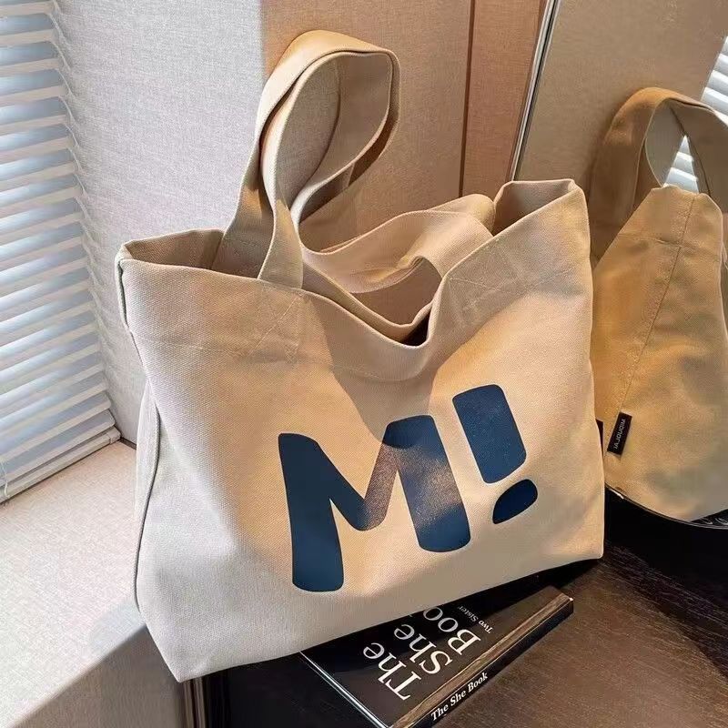 Canvas Bag Women's Large Capacity Strong Supermarket Shopping Bag Simple All-match 2024 New Shoulder Hand Tote Bag Canvas Bag Women's Large Capacity Strong Supermarket Shopping Bag Simple All-match 2024 New Shoulder Hand Tote Bag