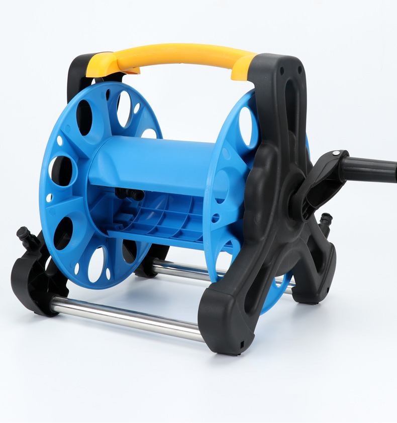 Snjue grande 50 m tubería de agua bobina de coche carrete de tubería de agua empuje de mano con ruedas tubo rápido colector hogar image 9