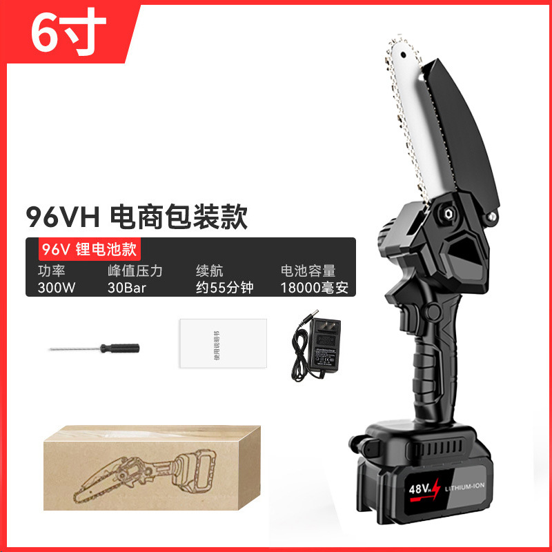 Motosierra eléctrica recargable de litio para carpintería, sierra eléctrica portátil para cortar madera y árboles, sierra de tala portátil de alta potencia