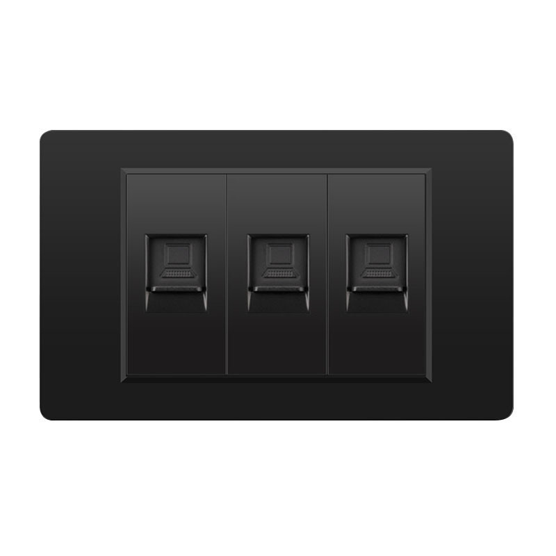 外国貿易スイッチソケット黒 PC パネル壁東南アジアタイ 6 穴台湾ソケット 20Wtype-c|undefined