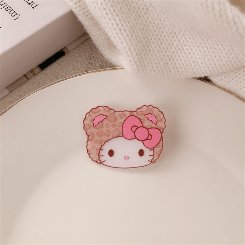 2024 nuevo kitty jade gui perro clip de cabello boca de pato adornamiento lateral frange clip de cabello roto adorable adornamiento de cabello dulce