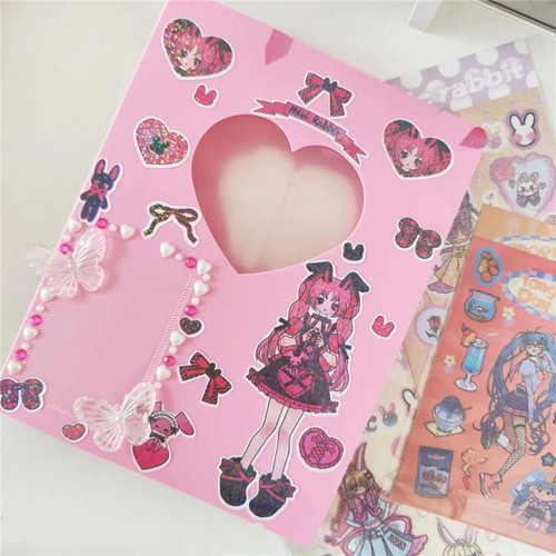 DIY handmade decorative photo album photo storage album binder love photo album Korean decorative drawstring