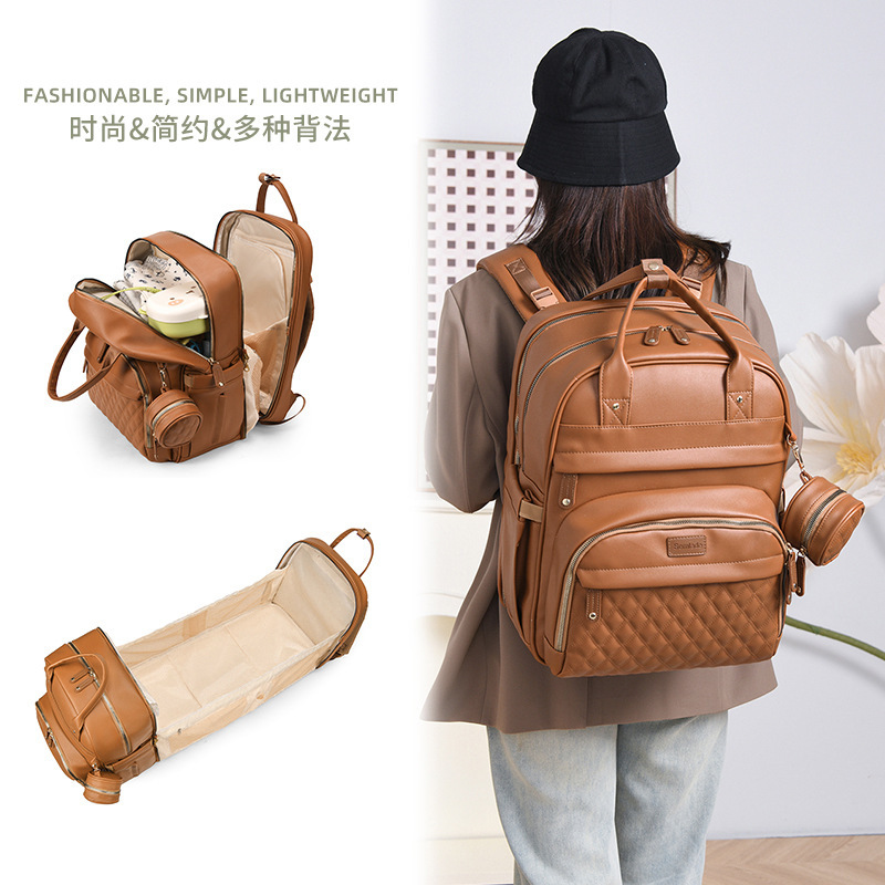 Amazon's Best-Selling New Outing Backpack Mommy Bag Large Capacity Lightweight Diaper Bag Baby Mother and Baby Bag