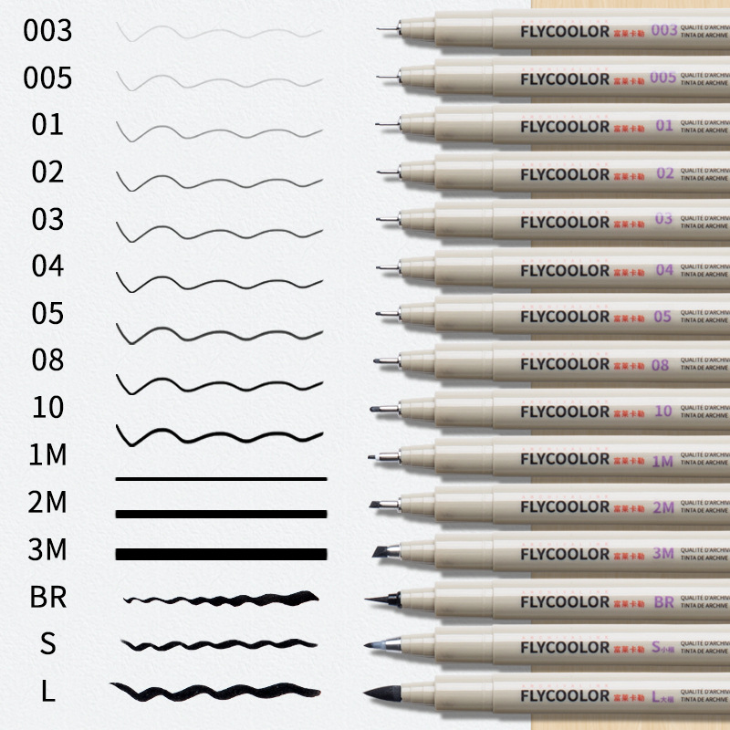 Xiupu aguja pluma impermeable gancho pluma comic cepillo gancho dibujo pintura cepillo diseño papelería suministros traje