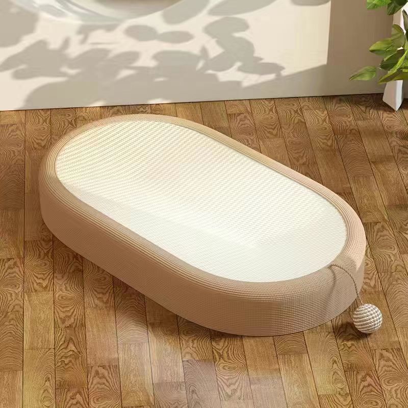 Resistente al desgaste gato agarrar tablero de tela de seda gato agarrar tablero de gato nido de gato elíptico no se puede agarrar artefacto de garra de molienda no se puede agarrar