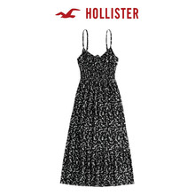 hollister夏季女纯欲风法式碎花吊带连衣裙女装无袖内搭度假长裙