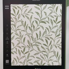 北欧轻奢田园成品卧室客厅墙布艺术漆墙布无纺布植物叶子民宿墙布