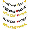 Welcome Home welcomes home love flash powder, banner banner, family gathering birthday party pull flower