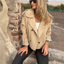 �羳�¿�R�d���QJacket Top Turn-down Collar ë��