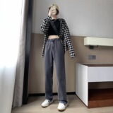 300斤大码女装胖mm春季新款韩版时尚牛仔裤宽松显瘦阔腿老爹裤子，商品下架区，变形策服饰