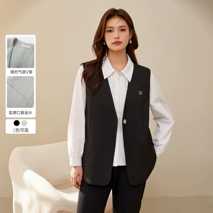 Слепое шоу большой размер женской одежды французского темперамента интеллектуальная поездка на работу мода дикая тонкая жилет толстый mmm2024 зимний новый